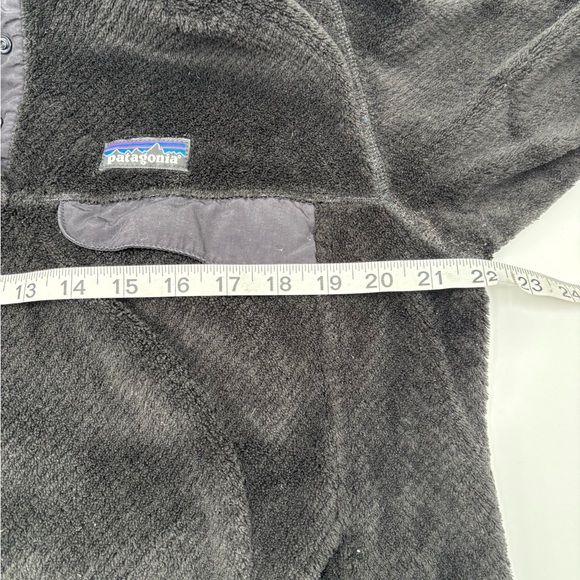 Patagonia Women’s Polartec Thermal Pro Fleece Pullover Black Size L Snap Neck - Picture 8 of 9